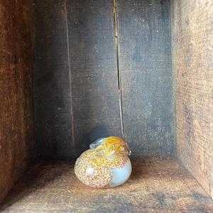 Vintage Selkirk Glass Paperweight Rabbit //  Made in Scotland