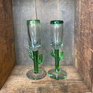 RARE // Set of 3 Recycled Handblown Cobalt Blue Rim Pilsner/Milkshake Glasses