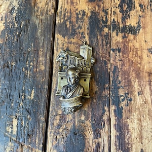 Rare // Vintage Brass William Wordsworth Door Knocker
