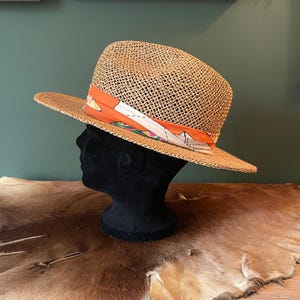 Vintage Woven Straw Hat // Made in Canada