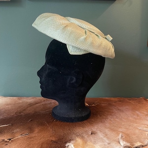 Vintage Light Green Hat/Fascinator // Made in Canada