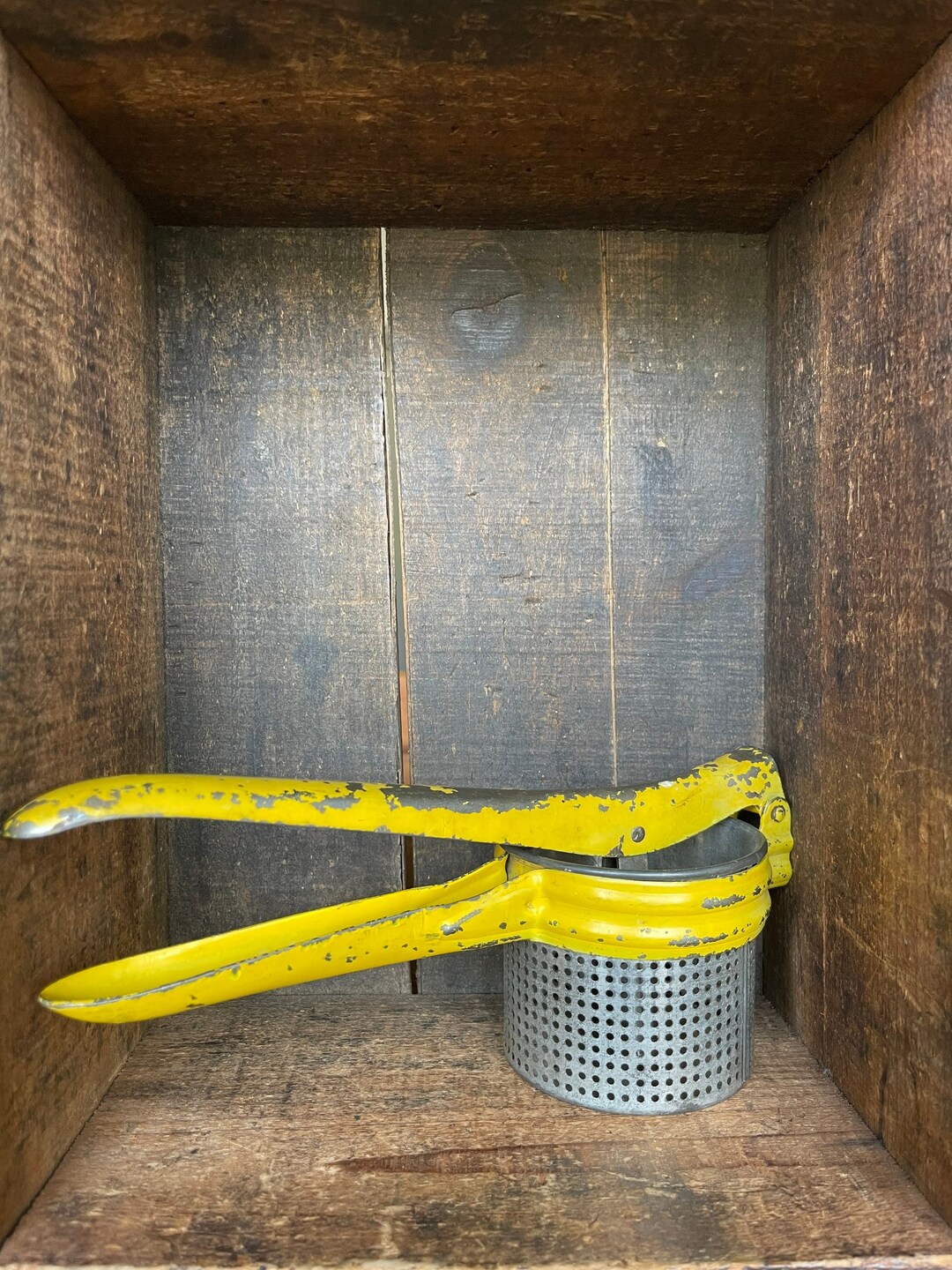 80s Ricer Mid 1900s Antique Ricer With Yellow Metal Handle - Etsy