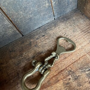 Vintage Brass Nautical Rope Bottle Opener // Barware - Etsy
