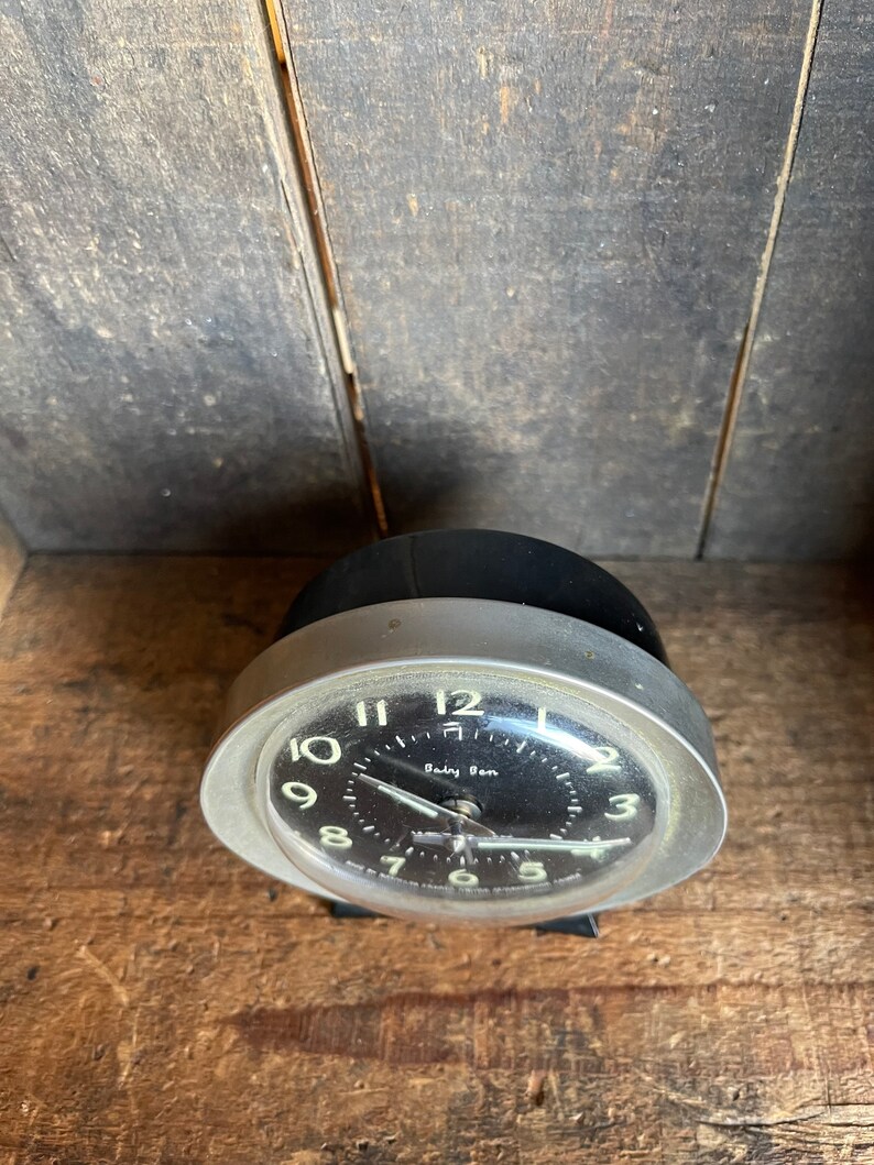 Vintage Baby Ben Westclox Wind up Alarm Clock // Metal & Etsy