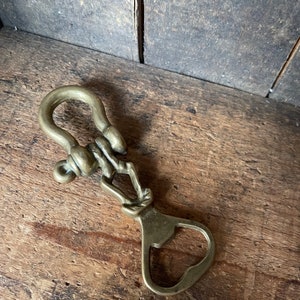 Vintage Brass Nautical Rope Bottle Opener // Barware - Etsy