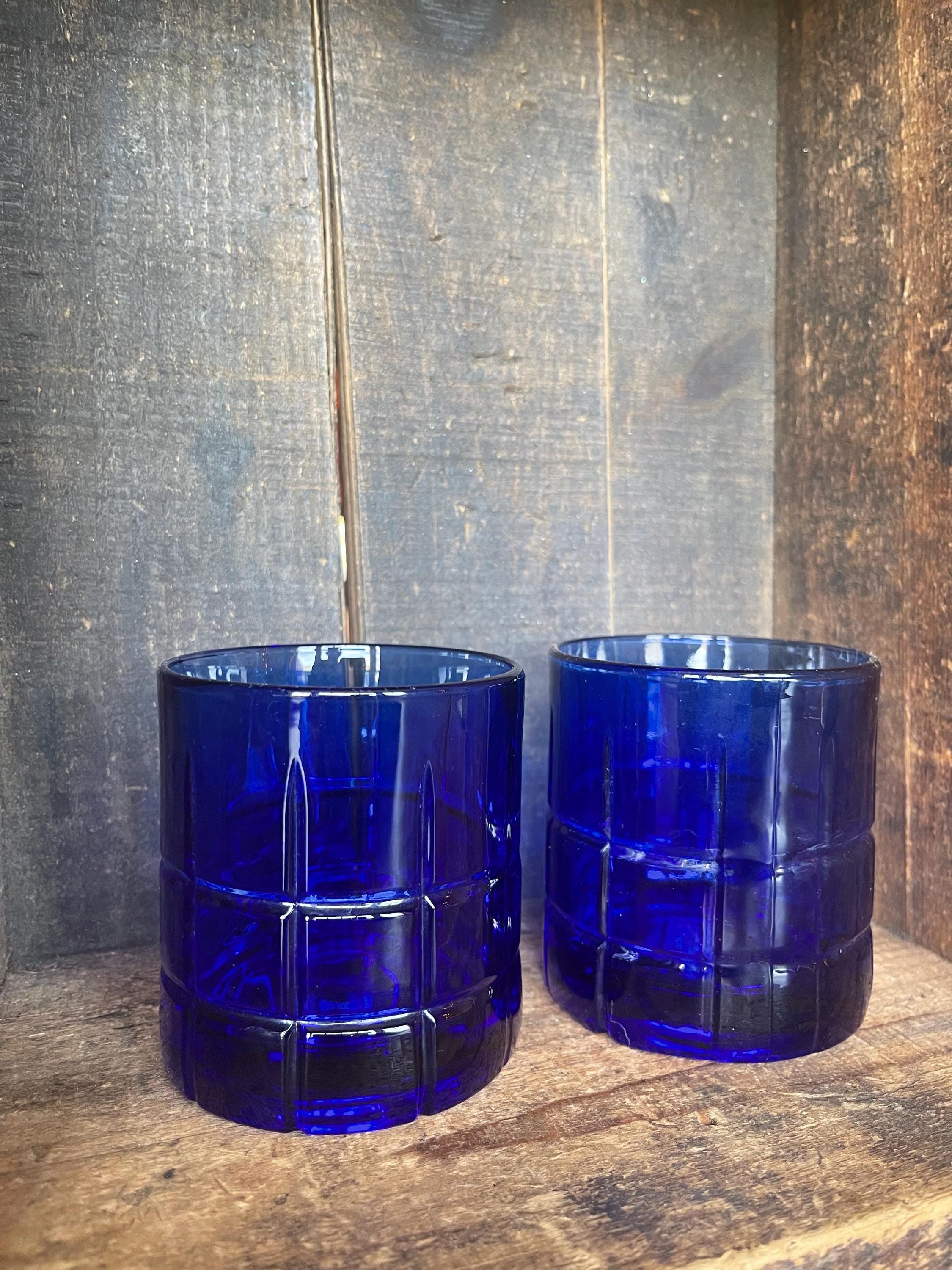 食器 Vintage Anchor Hocking Cobalt Blue set Vintage 7 Piece Pyrex Anchor Hocking Cobalt Blue Glass Baking Set