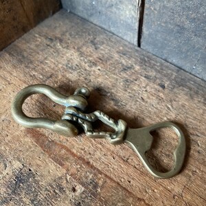 Vintage Brass Nautical Rope Bottle Opener // Barware - Etsy