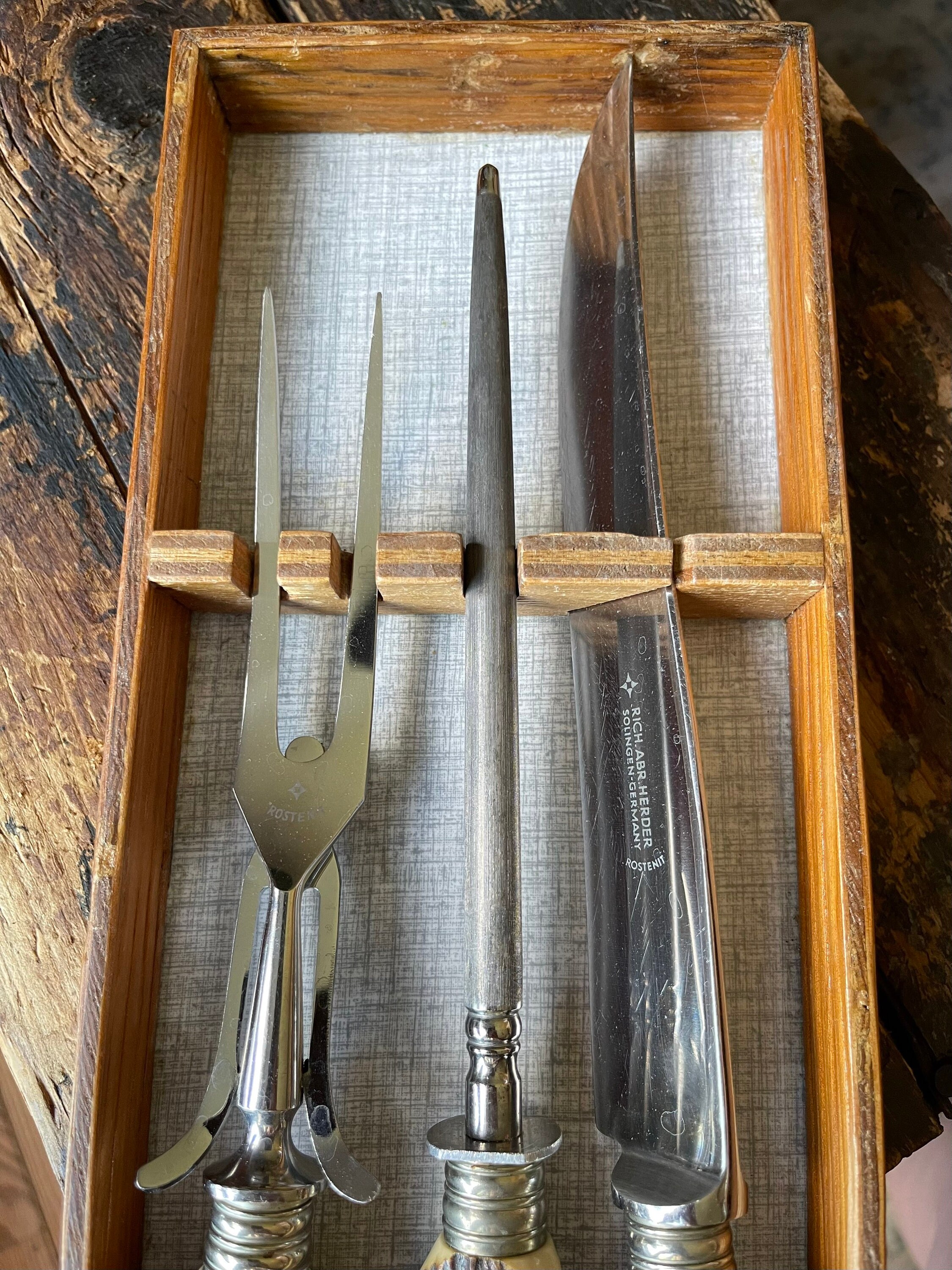 RICH. ABR. HERDER ゾーリンゲン ドイツ Rostenit karlfred ナイフ