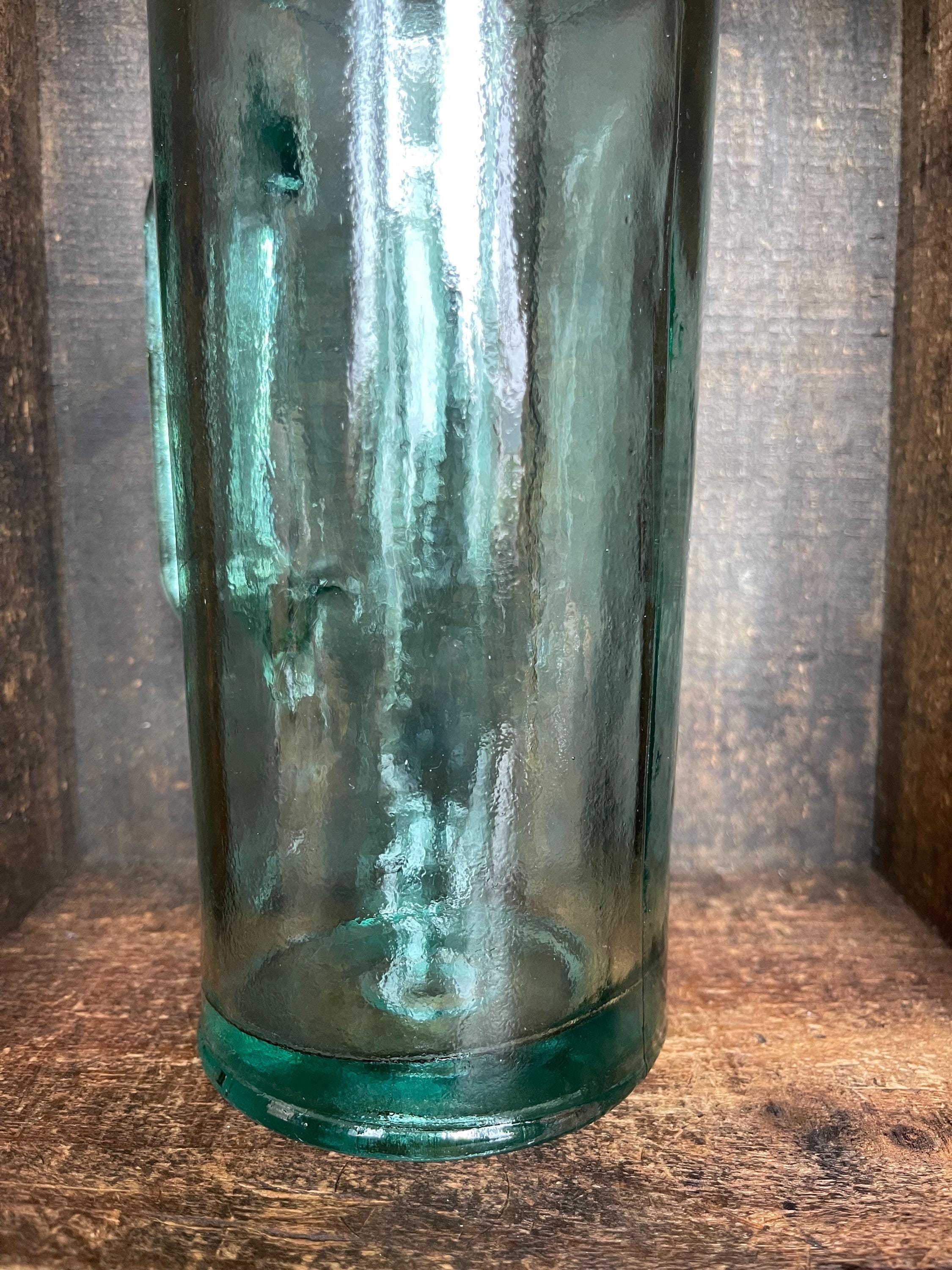 ヴィンテージグリーンガラスピッチャー // ヘビー - Etsy 日本