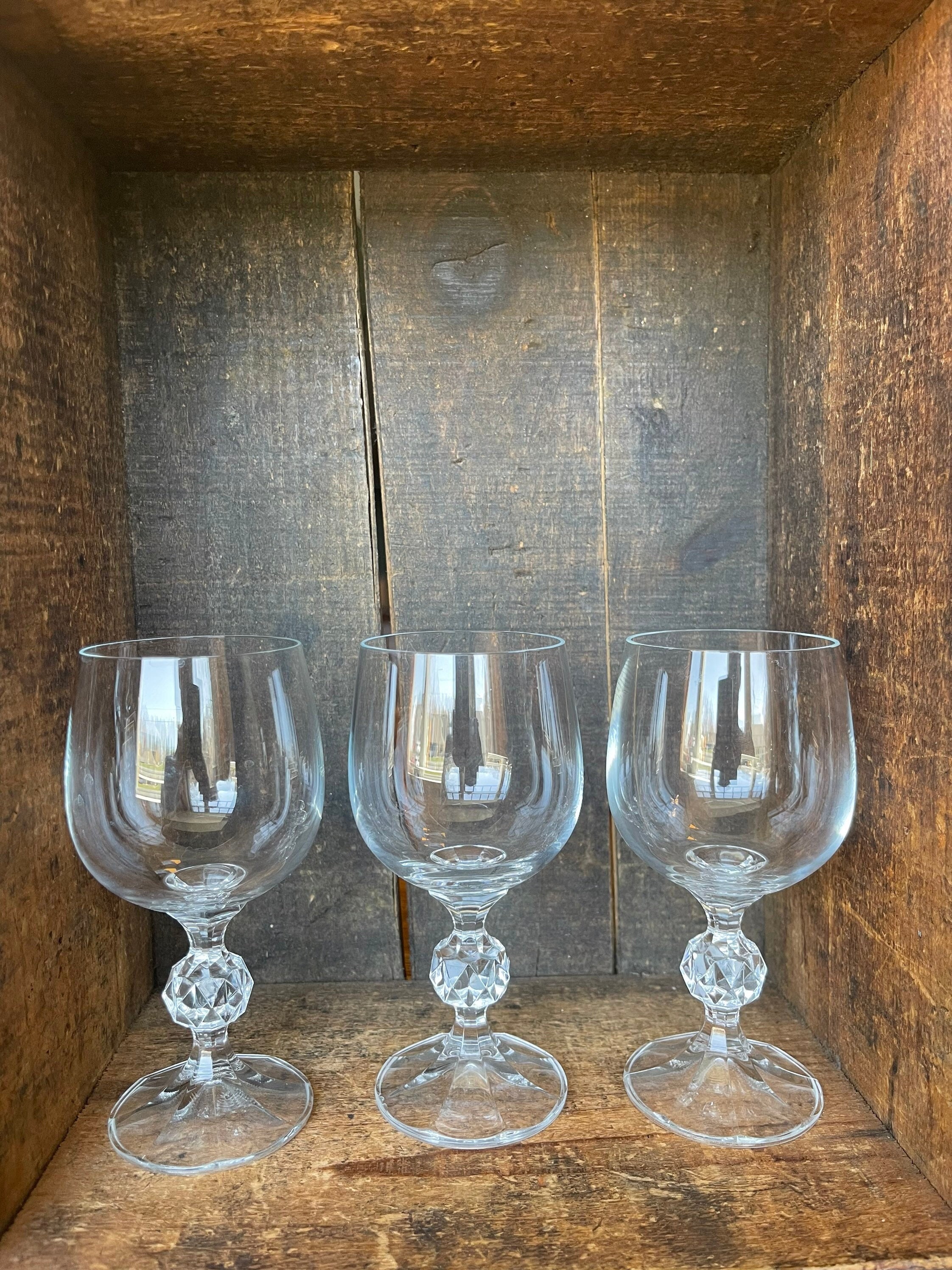 ボヘミアングラス　フルーツボウル　大サイズ　チェコスロバキア製　クリスタル ボヘミア ガラス コンポート チェコスロバキア 500PKカット