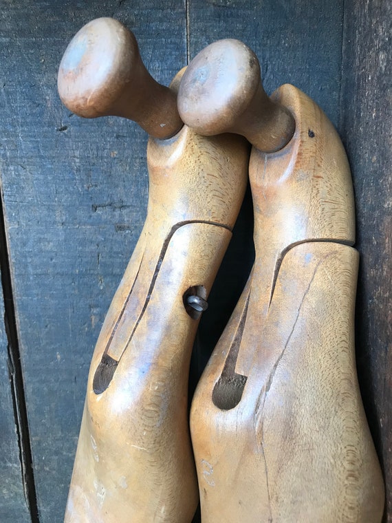 Vintage Wooden Shoe Form // Farmhouse Wood Shoe Tree … - Gem