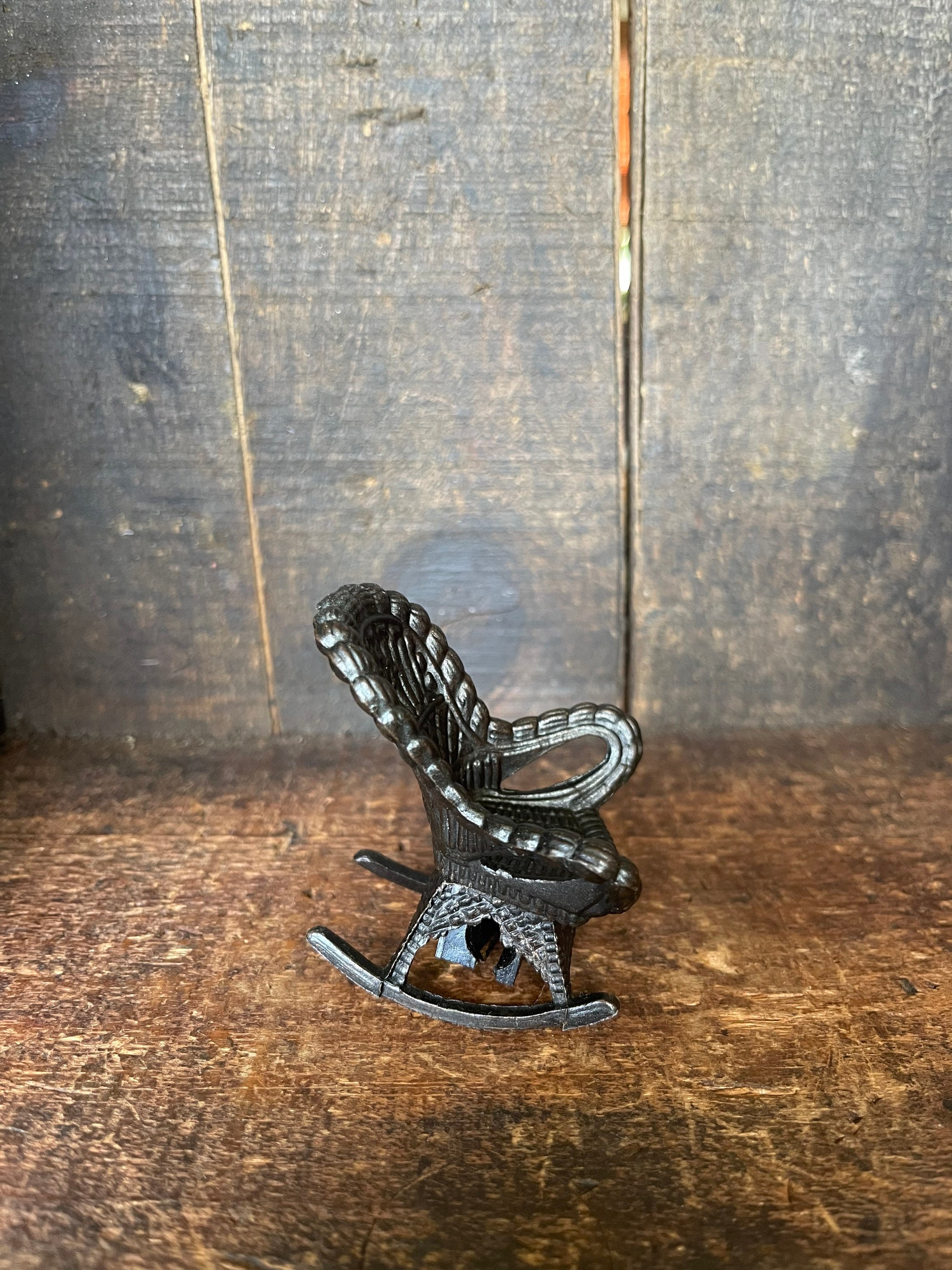 Pencil Rocking Chair Vintage Die Cast Steel Rocking Chair Pencil Sharpener // Rare Vintage ...