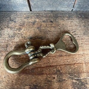 Vintage Brass Nautical Rope Bottle Opener // Barware - Etsy