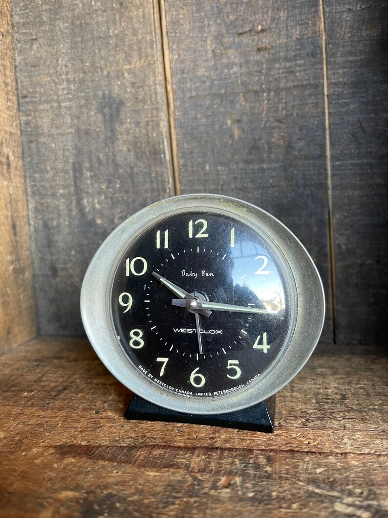 Vintage Baby Ben Westclox Wind up Alarm Clock // Metal & Etsy