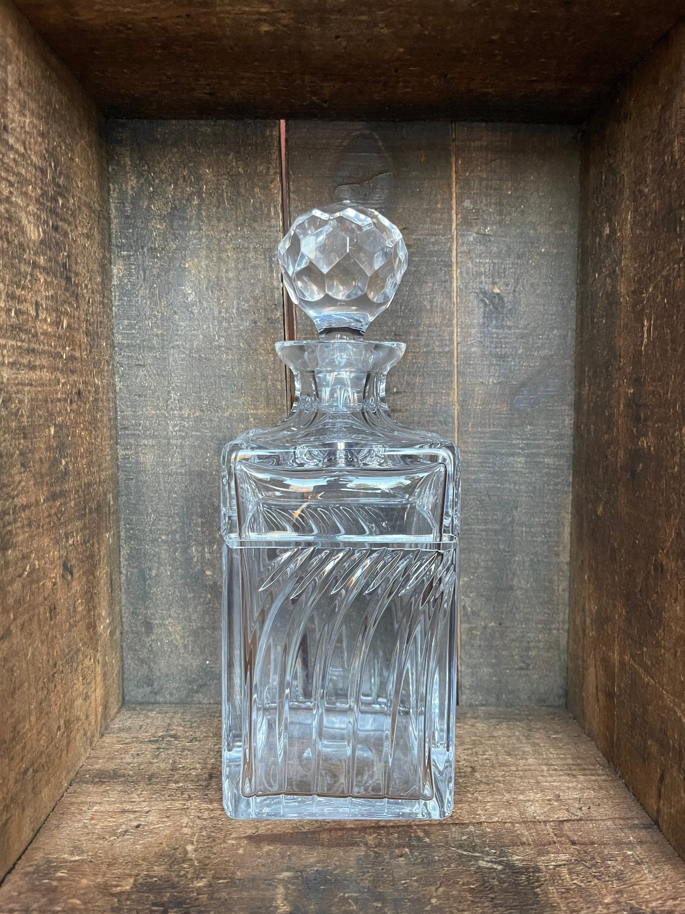 Vintage Atlantis Hand Blown Crystal Decanter