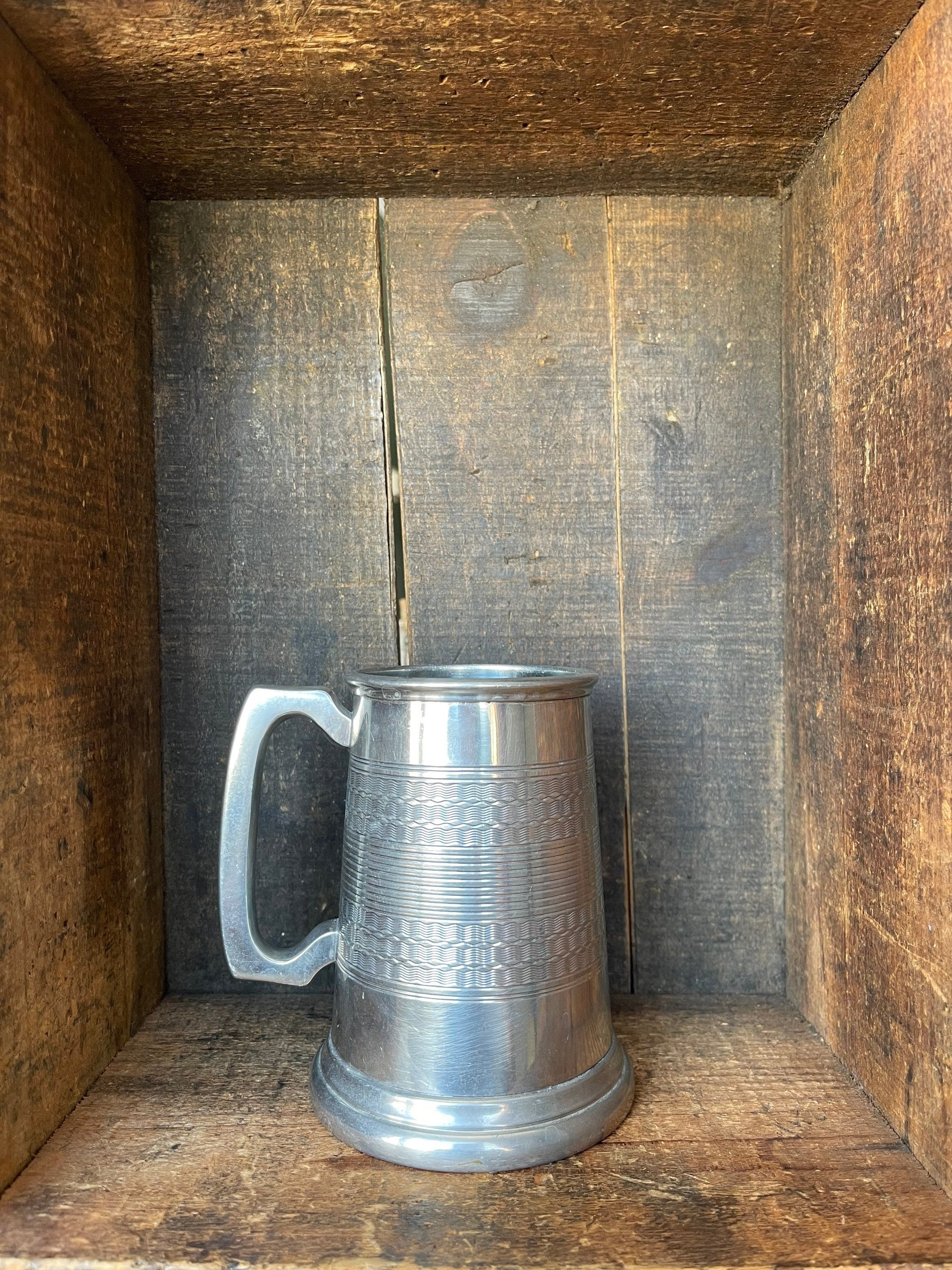 Vintage Pewter Beer Mug/stein // Made in Sheffield England Etsy