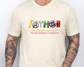 Fathor T-shirt, Fathers Day Shirt, Funny Day Shirt, Avengers Dad Gift, Cute Dad Tshirt, Marvel Dad Gift, Father's Day Gift, Dad To Be Gift