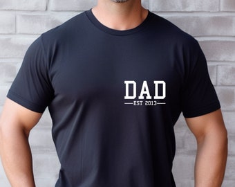 Fathers Day Shirt, Custom Dad Shirt, Personalised Dad, Daddy T shirt, New Dad Gift, Dad Birthday Shirt, Father's Day Gift, Best Dad T-shirt