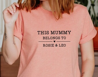 LucyEve Personalized Mothers Day O-Neck T Shirts for Women Black LucyEve Personalized Mothers Day O-Neck T Shirts for Women Black