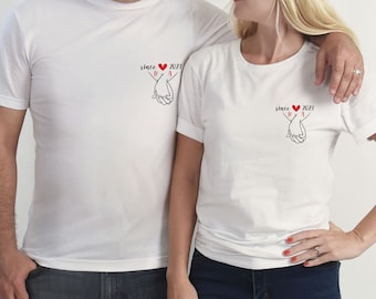 Couples Shirts, Valentines Day T-shirt, Honeymoon Tshirt, Hid and Hers Tee, Gift For Couple, Couples Matching, Matching Couple, Couple Gift