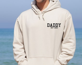 Custom Daddy Hoodie, Dad Hoodie, Personalised Dad, Father's Day Gift, Custom Dad Hoodie, Dad Birthday Gift, Best Dad Jumper, New Dad Gift