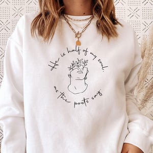 Book Sweatshirt, The Song Of Achilles, Song Of Achilles, Achilles Patroclus, Bookish Sweater, Poet Gift, Bookish Gifts, Bookworm Jumper image 1