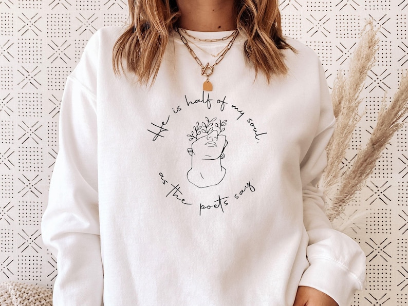 Book Sweatshirt, The Song Of Achilles, Song Of Achilles, Achilles Patroclus, Bookish Sweater, Poet Gift, Bookish Gifts, Bookworm Jumper image 1