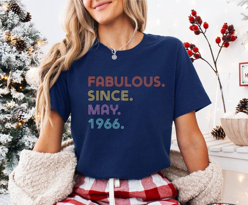 Fabulous Birthday Shirt, 1986 Birthday Shirt, 40 and Fabulous, Custom Birthday T-shirt, 50 Birthday Tee, 1976 Birthday Tshirt, 60th Gift Bild 3