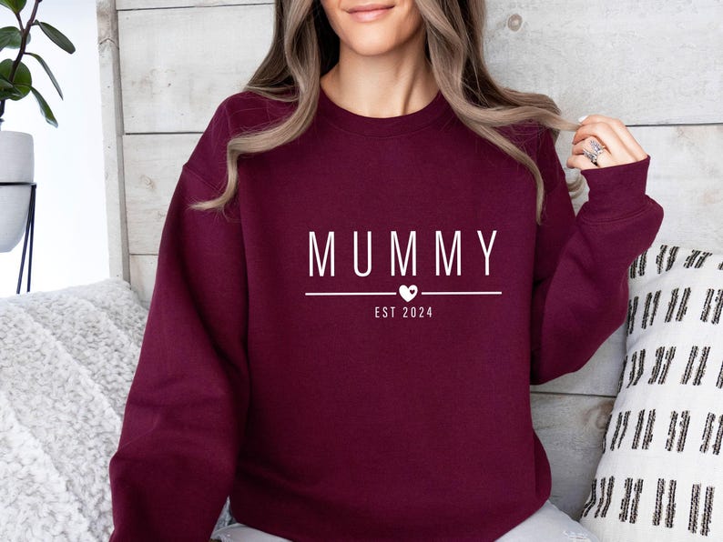 New Mama Sweatshirt, New Dad Sweater, Daddy and Mummy, Personalised Mum, Custom Dad Jumper, Dad Birthday Gift, Cute Family Sweatshirt image 5