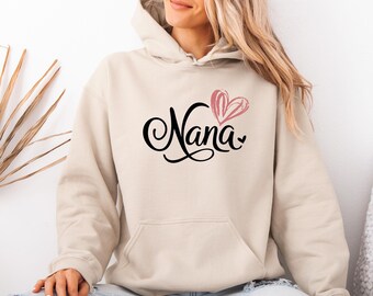 Nana Hoodie, New Grandma Pullover, Mothers Day Hoodie, Grandma To Be Gift, Grandma Birthday, New Grandma Gift, Cute Nana Top, New Nana Gift