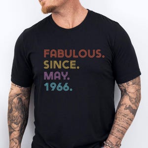 Fabulous Birthday Shirt, 1986 Birthday Shirt, 40 and Fabulous, Custom Birthday T-shirt, 50 Birthday Tee, 1976 Birthday Tshirt, 60th Gift Bild 2