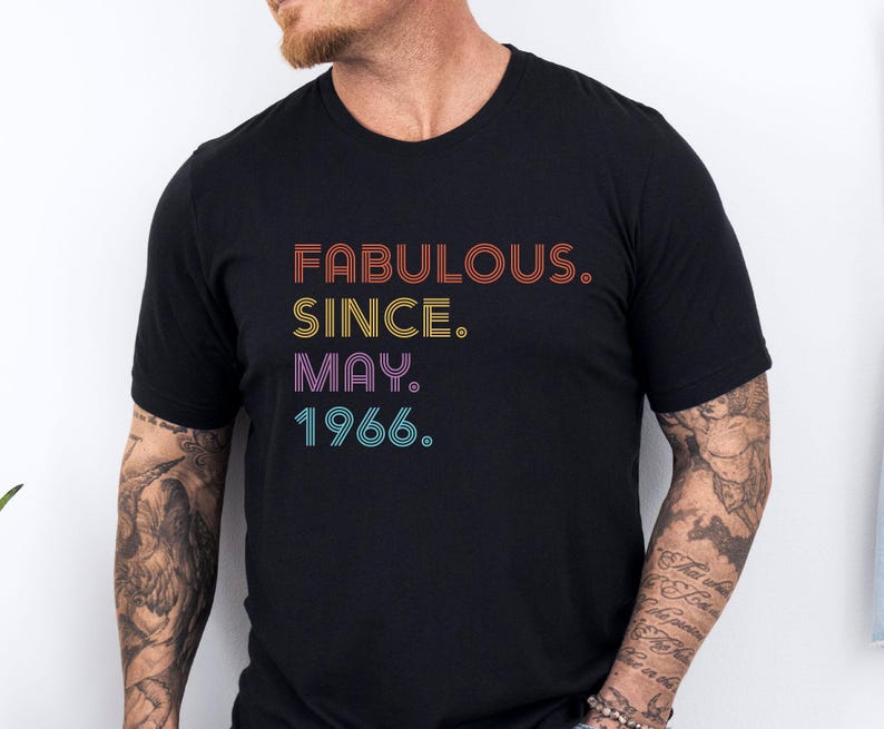 Fabulous Birthday Shirt, 1986 Birthday Shirt, 40 and Fabulous, Custom Birthday T-shirt, 50 Birthday Tee, 1976 Birthday Tshirt, 60th Gift Bild 2