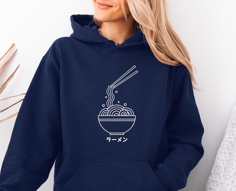 Ramen Hoodie, Japanese Hoodie, Ramen Lover Gift, Ramen Gift, Ramen Jumper, Kids Japanese Top, Womens Ramen Top, Ramen Pullover image 4