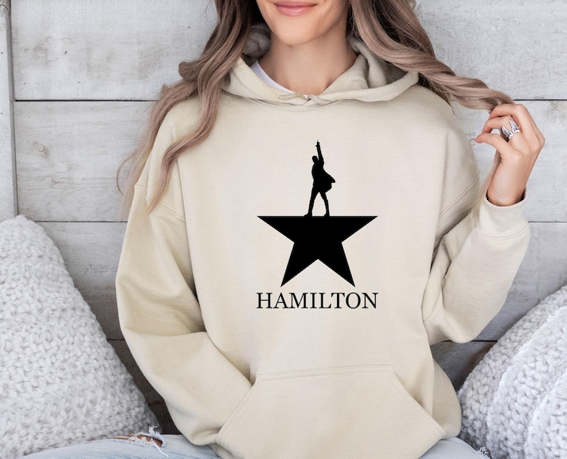 Hamilton Hoodie, Hamilton Musical, An American Musical, Alexander Hamilton, Musical Theatre Gift, Hamilton Merch, Kids Hamilton Gifts afbeelding 2