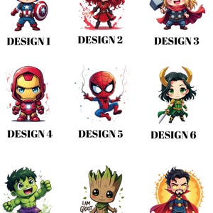 Custom Daddy Superhero Shirt, Avengers Fathers Day T-shirt, Personalised Dad Tee With Kids Names, New Dad Heroes Gift image 2