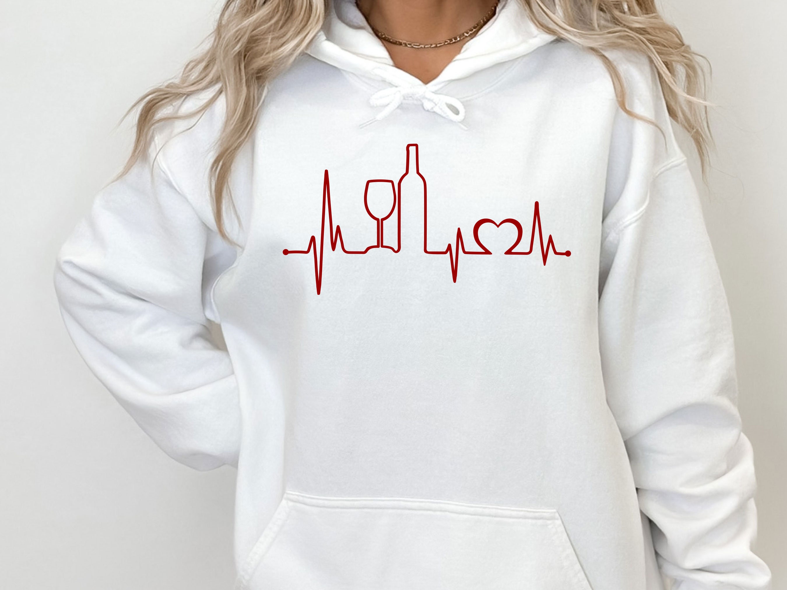 Wine Hoodie Wine Heartbeat Wine Lover Gift Wine Lover Top Cute Wine Jumper Drinking Hoodie Funny Wine Gifts Womens Wine Gift Etsy Ireland