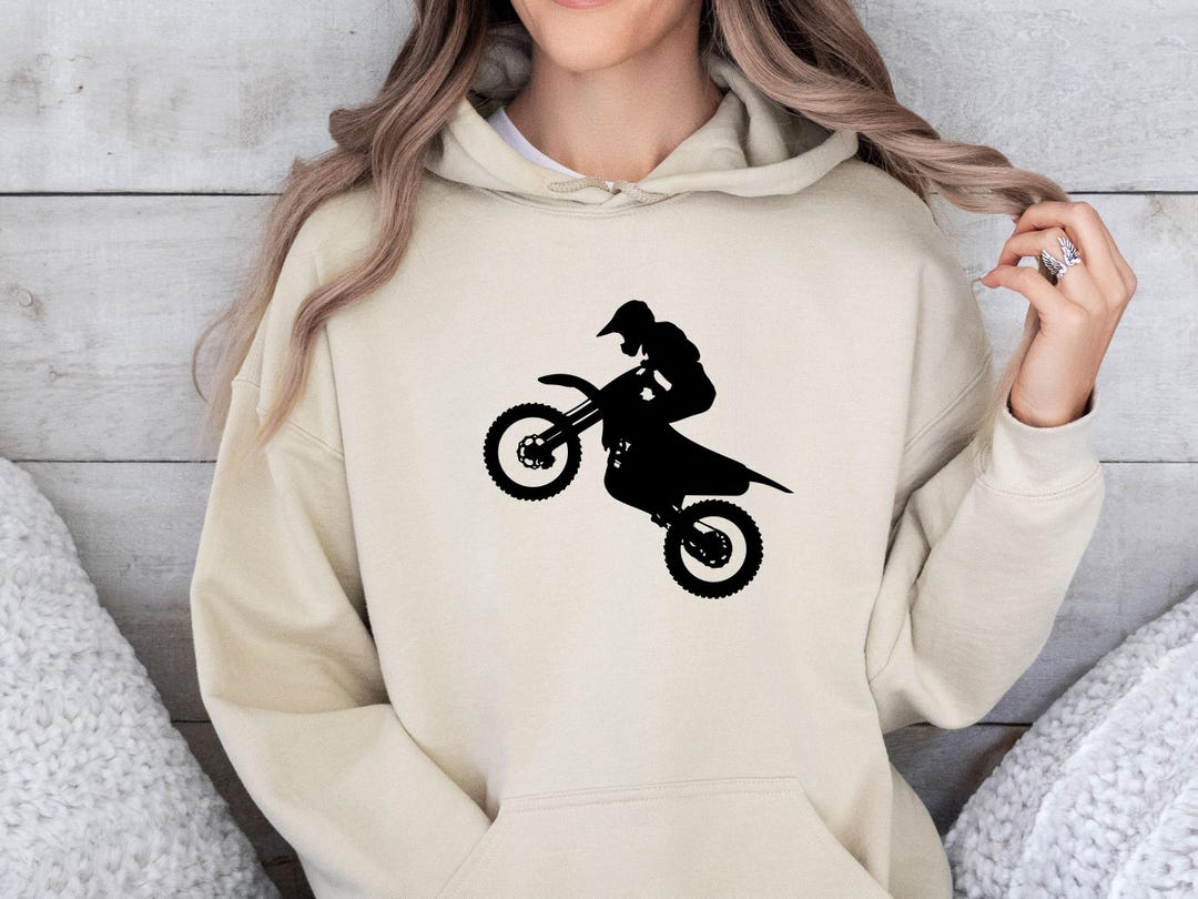 Motocross Hoodie Dress Blue