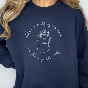 Book Sweatshirt, The Song Of Achilles, Song Of Achilles, Achilles Patroclus, Bookish Sweater, Poet Gift, Bookish Gifts, Bookworm Jumper image 2
