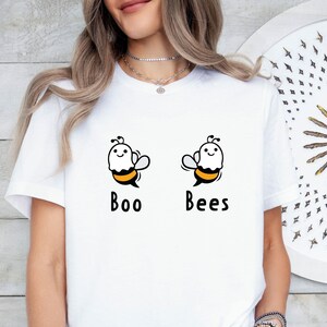 Funny Ghost Tshirt, Halloween Shirt, Funny Bee T-shirt, Boo Bees T shirt, Womens Boo Tee, Halloween Boo Shirt, Bee Lover Gift image 3