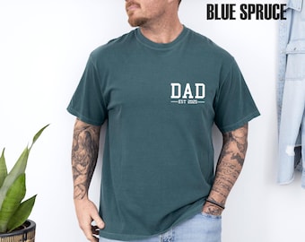 Comfort Colors® Dad Shirt, New Dad T-shirt, Fathers Day Shirt, Dad Birthday Tshirt, Custom Daddy Gift, Dad To Be T shirt, Personalised Dad