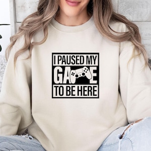 Gaming Sweatshirt, Family Gamer Sweater, Video Game Jumper, Gaming Gifts, Retro Game Gift, Mens Game Top, Womens Game Top,  Dad Game Jumper