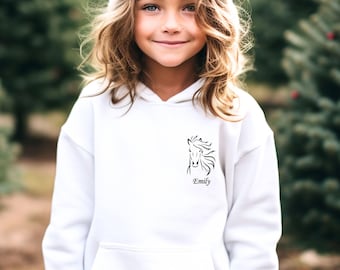 Horse Lovers Hoodie, Custom Horse Hoodie, Gift For Horse Lover, Horse Gift, Personalised Horse, Equestrian Hoodie, Horse Riding Hoodie