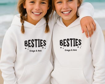 Beste vriend hoodie kinderen, hoodie meisjes besties, hoodie custom besties, hoodie beste vriend jeugd, hoodie beste vriend, verjaardagscadeau beste vriend, verjaardagscadeau beste vriend