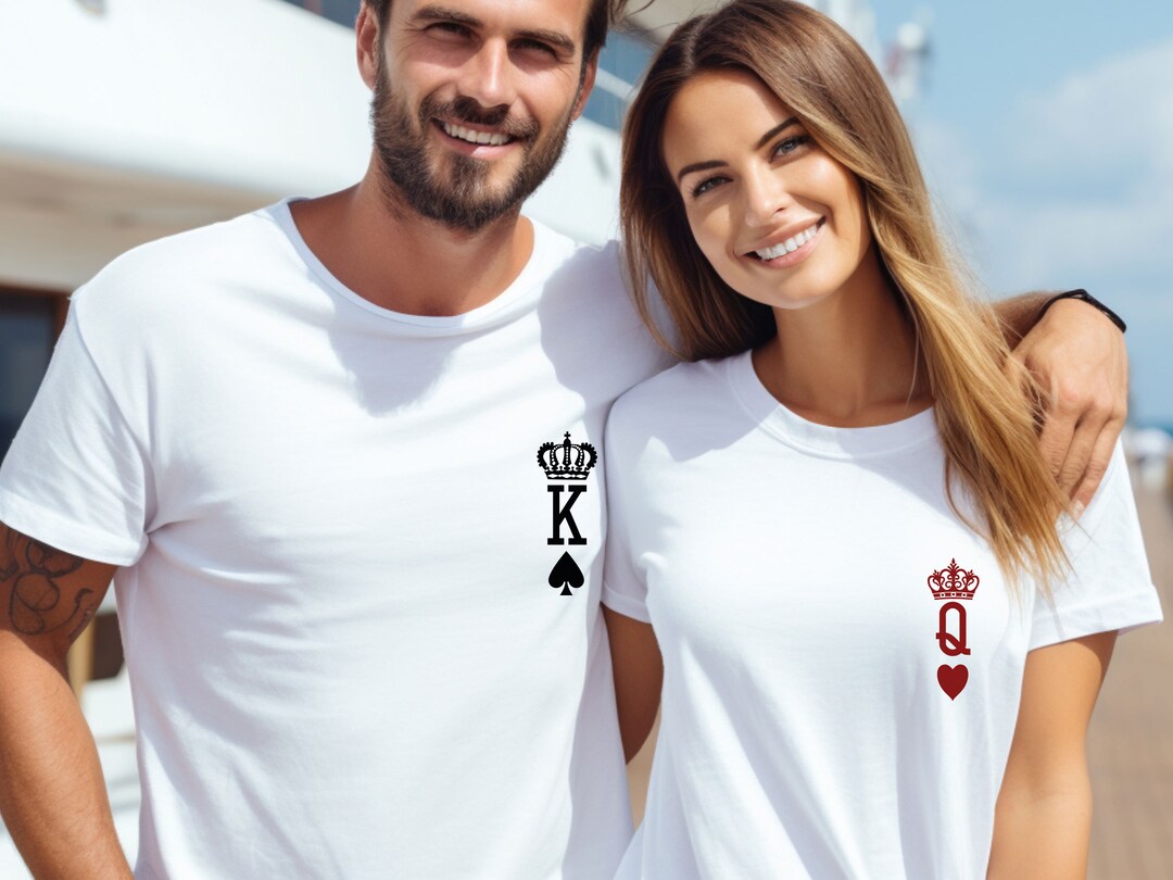 King Queen Shirts, Couple Shirts, Valentines Day Shirt, Matching Tshirt