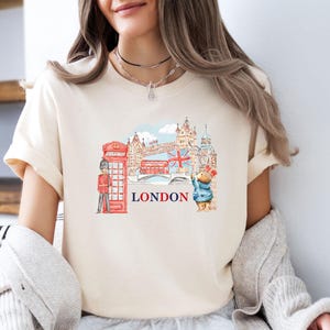 London Shirt, London Gifts, London Tshirt, London T-shirt, England Shirt, Kids London Gifts, London Print Tee, London Holiday Gift image 3