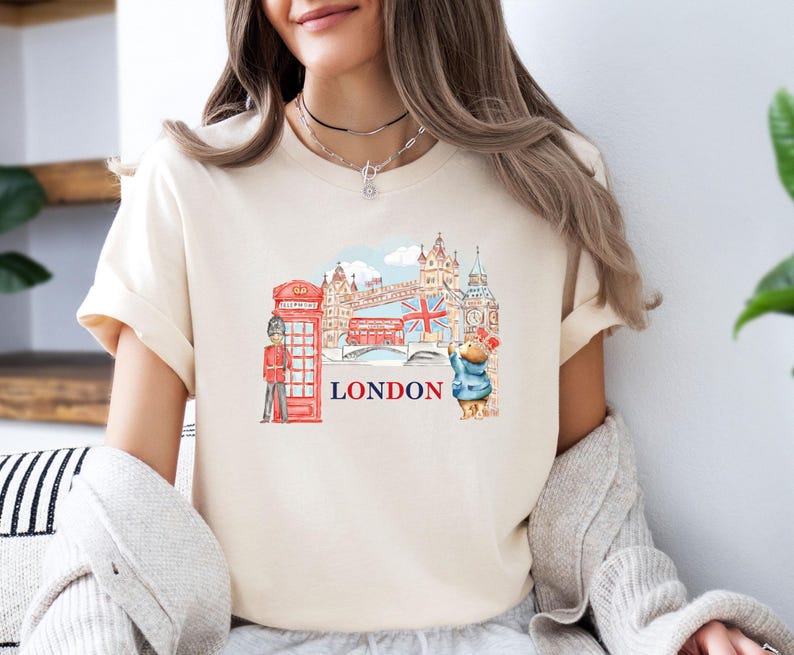 London Shirt, London Gifts, London Tshirt, London T-shirt, England Shirt, Kids London Gifts, London Print Tee, London Holiday Gift image 3