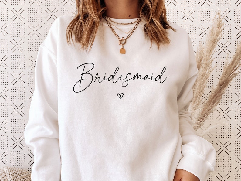 Bride Sweatshirt, Bridesmaid Shirts, Bachelorette Sweater, Wedding Sweater, Bride To Be Gifts, Bridal Party Sweater, Honeymoon Sweatshirt image 2