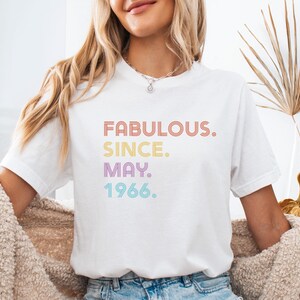 Fabulous Birthday Shirt, 1986 Birthday Shirt, 40 and Fabulous, Custom Birthday T-shirt, 50 Birthday Tee, 1976 Birthday Tshirt, 60th Gift Bild 1