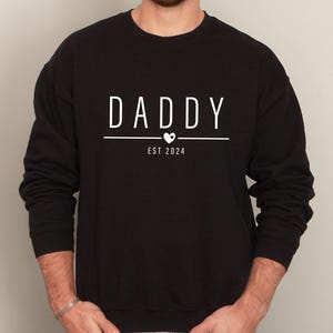 New Mama Sweatshirt, New Dad Sweater, Daddy and Mummy, Personalised Mum, Custom Dad Jumper, Dad Birthday Gift, Cute Family Sweatshirt image 4