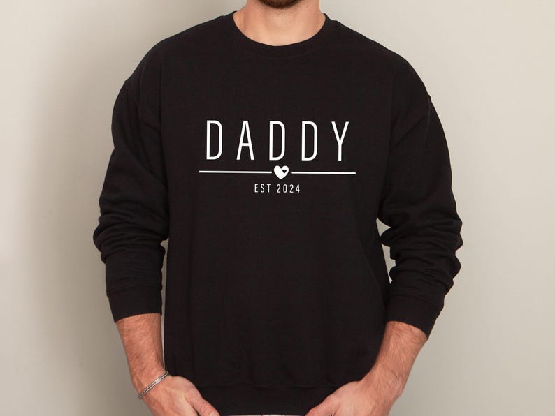 New Mama Sweatshirt, New Dad Sweater, Daddy and Mummy, Personalised Mum, Custom Dad Jumper, Dad Birthday Gift, Cute Family Sweatshirt image 4